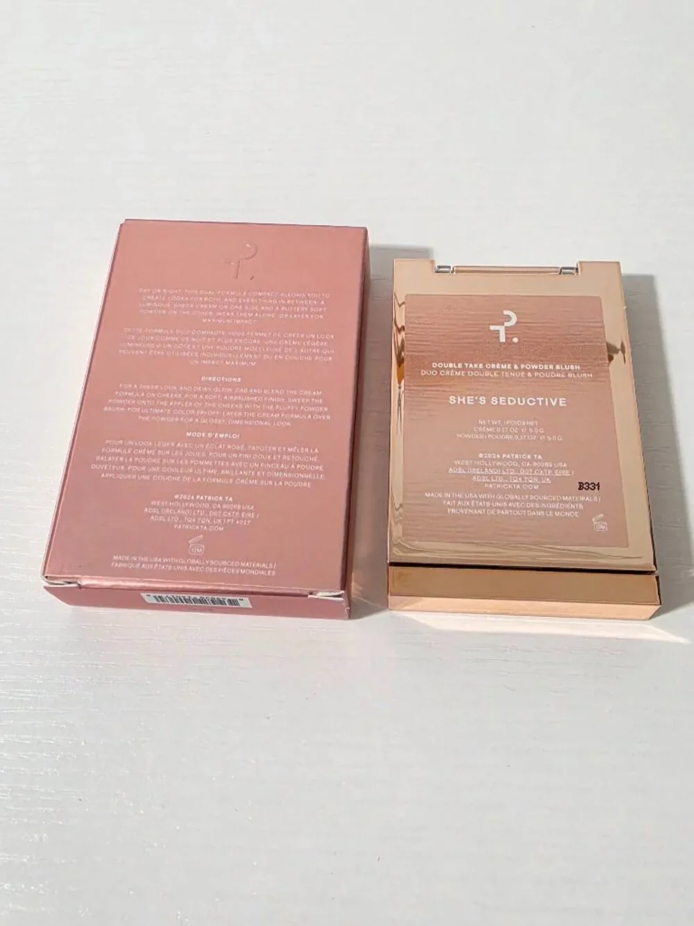 PATRICK TA Double-Take Crème&Powder Blush Duo-She's Seductive-5g crème/5g powder